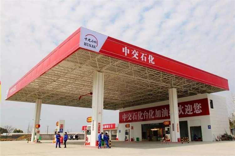 常州加油站钢结构网架案例6